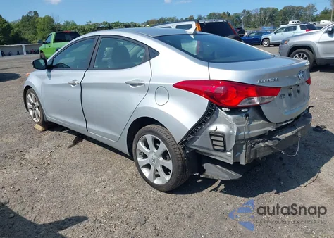 2013 Hyundai Elantra Limited z USA, uszkodzony, nr VIN 5NPDH4AE9DH260868